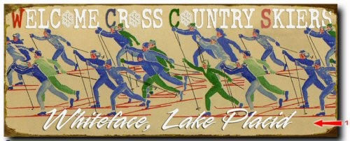Welcome Cross Country Skiers Wood  or Metal Personalized Sign