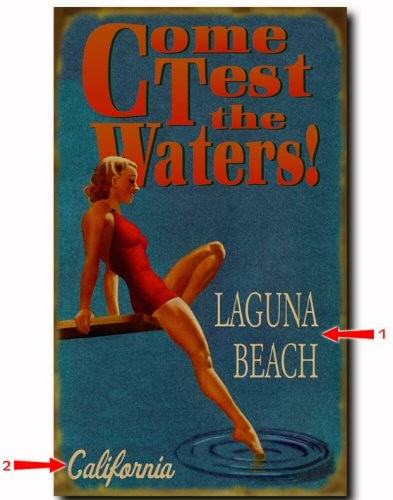 Come-Test-the-Waters--Blue--Personalized-Beach-or-Lake-Sign-1601