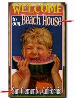Watermelon-Welcome-to-Beach--Boy--Wood-Metal-Personalized-Sign-476