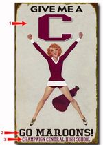 Female-Cheerleader-Personalized-Sign-10359