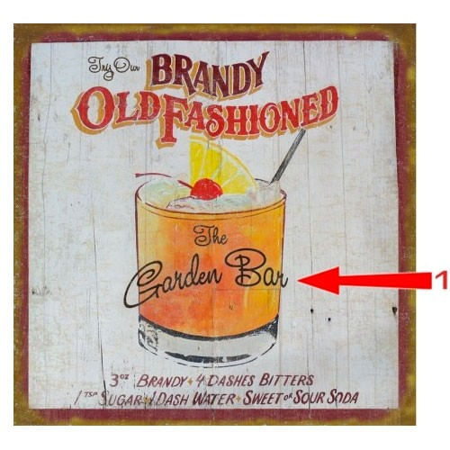 Brandy Old Fashioned Personalized Bar Sign