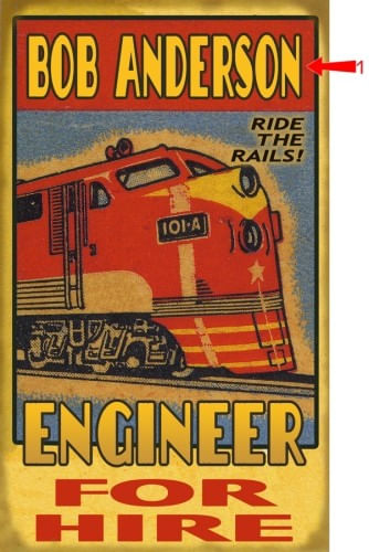 Train Engineer Personalized Ride the Rails Sign