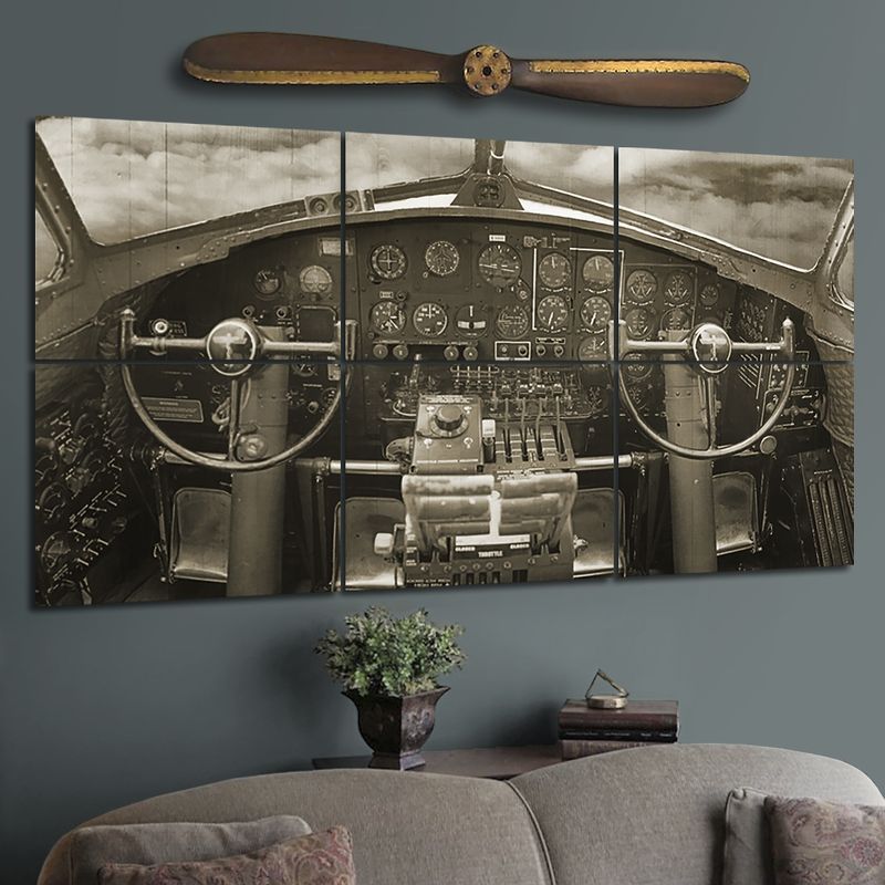 Giant-Wood-B-17-Cockpit-Wall-Mural-14936-5