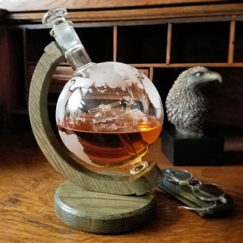 Helicopter Artisanal Glass Decanter