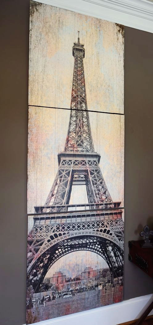 Eiffel Tower Historic View Triptych