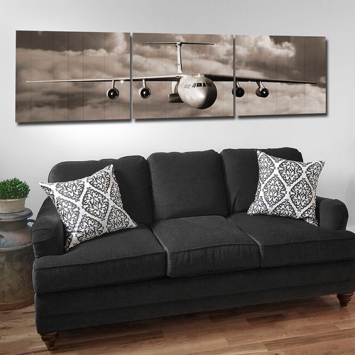 Starlifter C-141 Wood Triptych