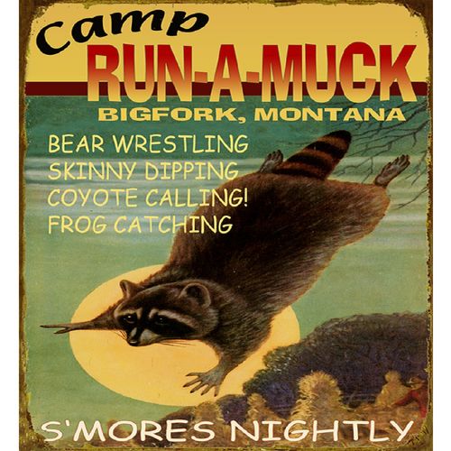 Camp Run-A-Muck Personalized Cabin Sign
