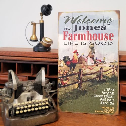 Welcome to the Farmhouse Personalized Sign