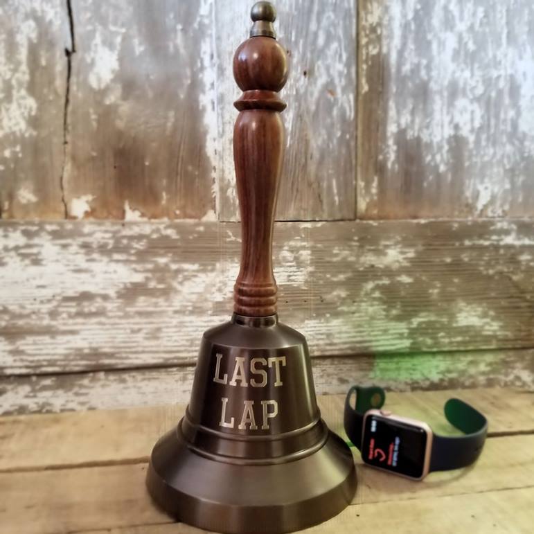 Engraved-LAST-LAP-Antiqued-Brass-Hand-Bell-8773-3