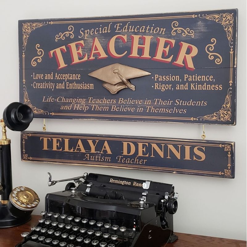 Special-Education-Teacher-Wood-Sign-with-Optional-Nameboard-14970