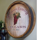 Wine-Grapes-Personalized-Quarter-Barrel-Sign-695
