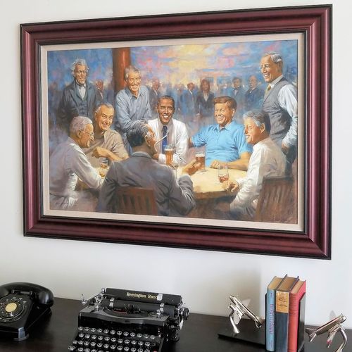 The Democratic Club Framed Limited Edition Large Canvas