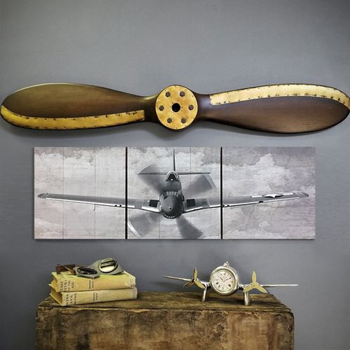 P-51 Mustang Triptych and 40in Propeller Set