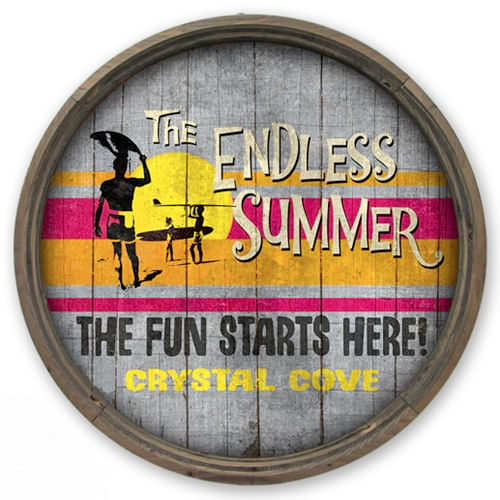 Endless Summer Barrel End Personalized Sign