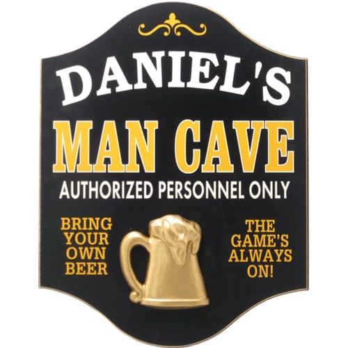 Wood Man Cave Personalized Sign