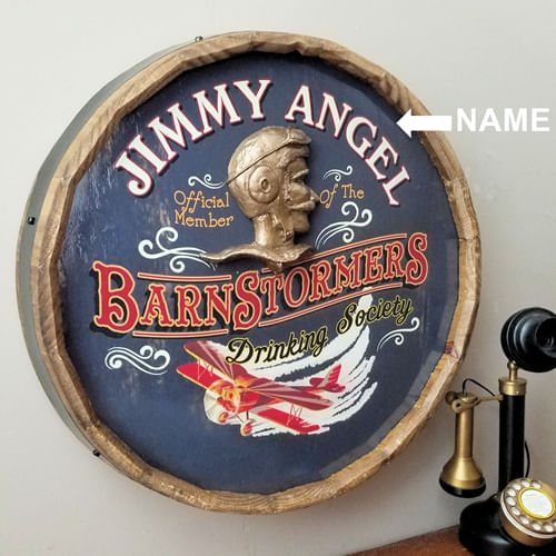 Barnstormers-Drinking-Society-Personalized-Barrel-End-Sign-962-3