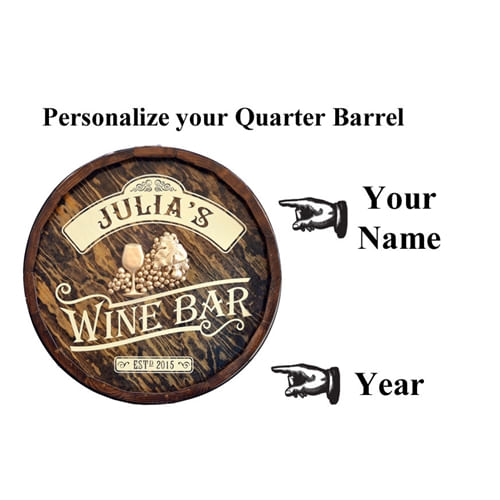Time For Wine Sign Personalized Family Name Bar Sign Home Bar Sign ENSA1001425 