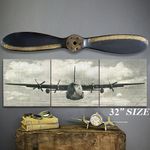 C-130-Hercules-Wooden-Aviation-Triptych-14330-3