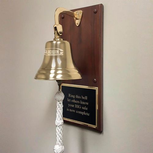 Business Sales Plaque Bell - Polished