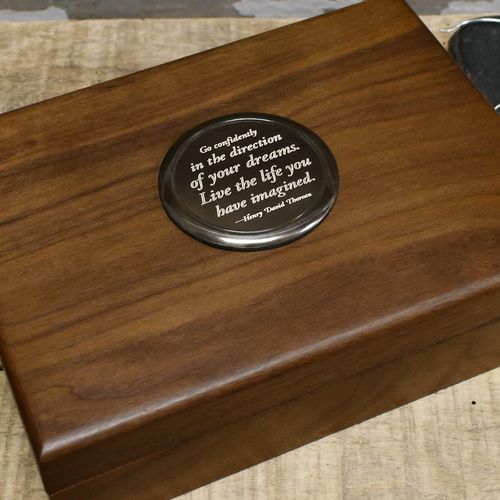 Thoreau Deluxe Keepsake Box With Personalized Engraving