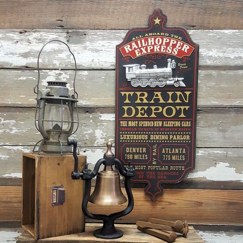 Train Depot Personalized Sign