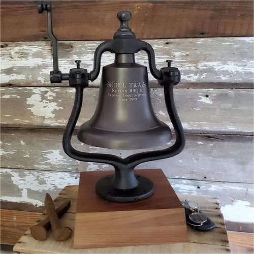 Large Deluxe Bronzed Railroad Bell