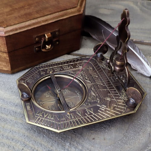 Brass Pendulum Sundial Compass