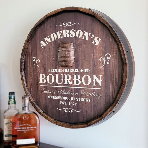 Personalized Bourbon Sign