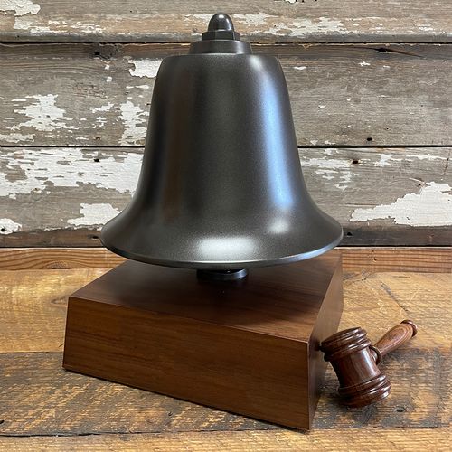 Deluxe Dark Bronze Stock Market Bell -Large