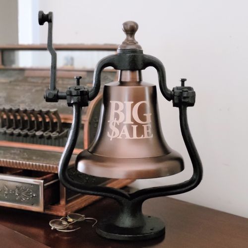 Big Sale Large Antique Brass Railroad Bell