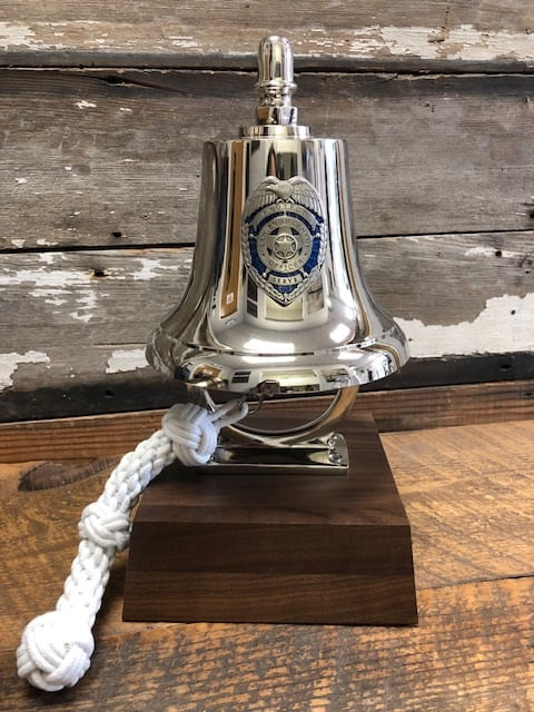 Medium Police Emblem Deluxe  Memorial Bell