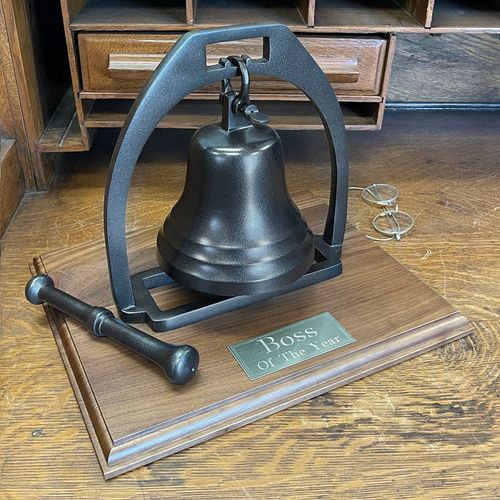 Deluxe Dark Bronze Desk Bell