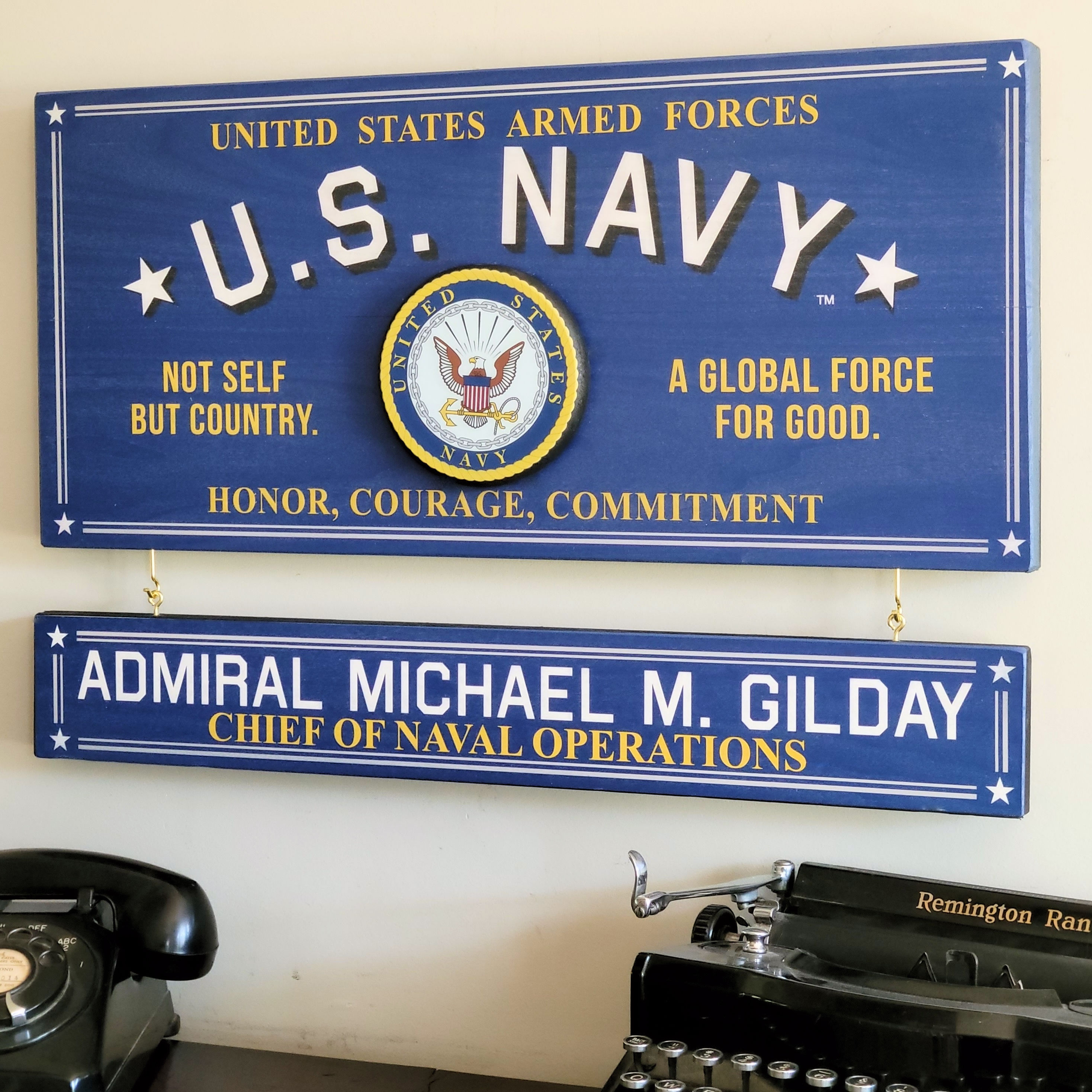 Personalized Navy Sign