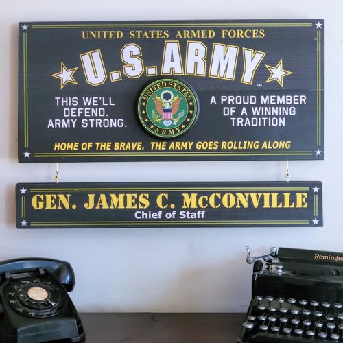 Personalized Army Sign