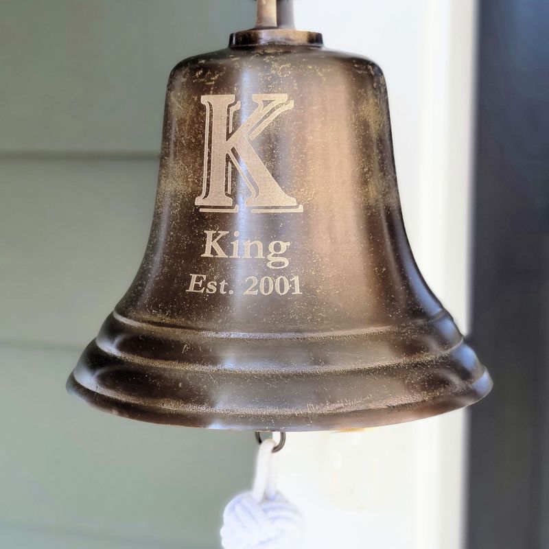 family-initial-bell-distressed--8-inch-
